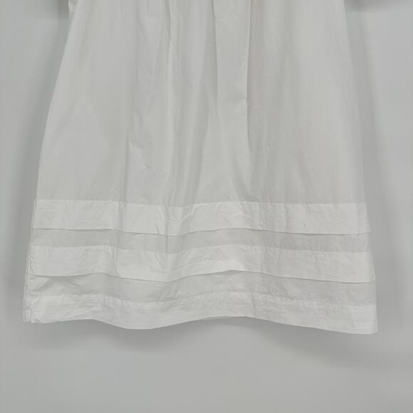 Madewell Nisha Cotton Poplin Square Neck Relaxed Pocket Womens Dress Medium - Picture 8 of 12